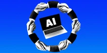In Big Tech's knotty game of AI Twister, what happens when a giant slips?