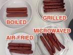 I made a hot dog in 4 different appliances, and I'll never use the microwave again
