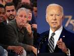 Jon Stewart says Biden is becoming 'Trumpian' by insisting only God can get him to drop out of the 2024 race