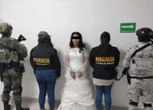 A Mexican bride was arrested when officers ambushed her on the way to her wedding ceremony. The groom escaped.