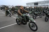 Russian soldiers are replacing tanks with motorcycles