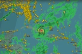 Map shows planes skirting Hurricane Melissa as the storm causes flight cancellations and travel chaos