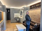 Inside a 'foldable' apartment that allows a family of 3 to live comfortably in 400 square feet