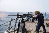 A US Navy sailor walked BI through what it was like shooting down a small drone with a .50 caliber machine gun