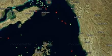 Traffic appears to halt in the Strait of Hormuz
