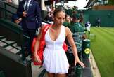 A Ukrainian tennis star played Wimbledon in a $298 version of her wedding dress — take a look