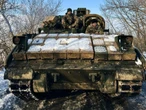 Ukraine says this is the Bradley and crew that took on and beat one of Putin's top tanks in a viral video