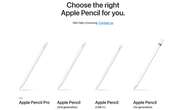 Apple now sells four different Apple Pencil models