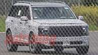 New Hyundai Palisade drops camo, photos show boxy shape for 2025+