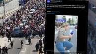 Reporterka trafiona gumową kulą przez policjanta. „Krzyczała z bólu”