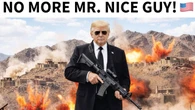 Trump publikuje zdjęcie na tle z karabinem. „Iran musi się opamiętać”
