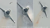 Eurofighter zderzył się z mewą. Efektowne zdjęcia ze zdarzenia