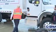 OOF: Trump Nearly Face-Plants On A Garbage Truck During A Trashy Photo-Op