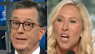 Stephen Colbert Nails 'Absolutely Chilling' Part Of Marjorie Taylor Greene's RNC Speech