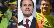 Peña Nieto reaparece en torneo benéfico junto a ídolos del deporte español