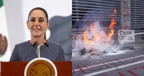 Falla diálogo con CNTE: escalan protestas y Sheinbaum cancela gira en Guerrero