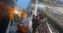 Caos en la CDMX por retrasos en el Metro, encharcamientos y lluvia