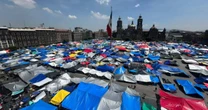 CNTE: “Estaremos en cada evento de Sheinbaum”; retira algunas carpas del Zócalo