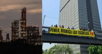 Madres exigen al director de Pemex la reubicación de las escuelas cercanas a la Refinería Dos Bocas