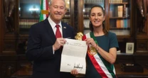 En Palacio Nacional, Sheinbaum recibe a Ron Johnson, embajador de Estados Unidos