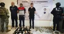 Detienen en Baja California Sur a tres presuntos integrantes de "Los Mayos"