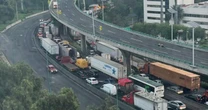 Tráfico lento complica paso en la México-Querétaro