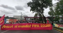 La CNTE marcha en Tlalpan rumbo al Estadio Ciudad de México