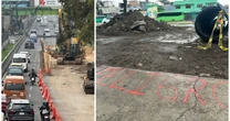 Socavones ponen 'de cabeza' a la CDMX; impactan tránsito y vida cotidiana