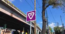 ¿Qué significa este nuevo señalamiento morado en la CDMX?