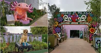Con fuentes y esculturas, CDMX inaugura el Parque Elevado en Calzada de Tlalpan