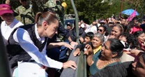 Sheinbaum recorre Querétaro tras lluvias: “Saldremos adelante”