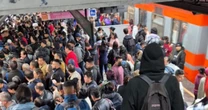 Lluvia provoca marcha lenta en 7 líneas del Metro