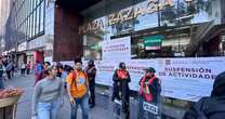 Locatarios de Izazaga 89 bloquean avenidas de CDMX ante suspensión de labores