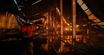 Incendio consume fábrica en Iztapalapa