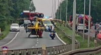 Śmierć ciężarnej Patrycji na DK86 w Katowicach. Policja wszczęła śledztwo [Zdjęcia]