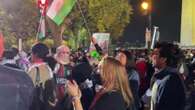 Manifestantes pro Palestina abuchean a Harris junto a su simbólico mitin en Washington