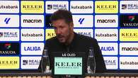 Simeone declara que el partido ante la Real 