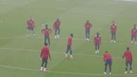 El PSG entrena en su campus de Poissy antes del partido frente al Manchester de Guardiola