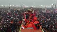 Así se ve a vista de dron el festival hindú de Kumbh Mela, la mayor reunión humana en el planeta