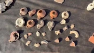 Arqueólogos trabajan en la excavación de un antiguo monasterio romano y bizantino en el sur de Israel