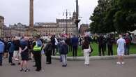 La extrema derecha se manifiesta en una protesta contra la inmigración en Glasgow