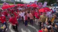 La senadora filipina Imee Marcos, hermana del presidente, presenta su candidatura