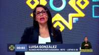 Candidata Luisa González ofrece un Estado eficiente y lucha contra corrupción en Ecuador