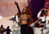 Keke Palmer Paired a Cutout Bra With Summer's Most Polarizing Pants Trend