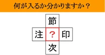 「？」に入る漢字が分かりますか？　ヒントは「顔の部位」です