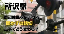 【「所沢駅」周辺は不便で危険】「開かずの踏切」問題に地元住民が明かした本音、新名所「エミテラス所沢」が開業も思わぬ弊害が…