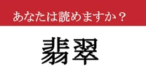 【難読漢字】「翡翠」って読めますか？ 空飛ぶ宝石と呼ばれるある美しい鳥