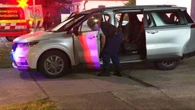 Two men stabbed with manhunt underway for their attacker