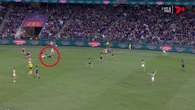 Worrying scenes with Freo champ down in ‘last play of the game’