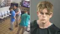 She was in the middle of cutting his hair. Then the police burst in